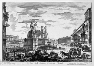 Veduta della Piazza di Monte Cavallo da Giovanni Battista Piranesi